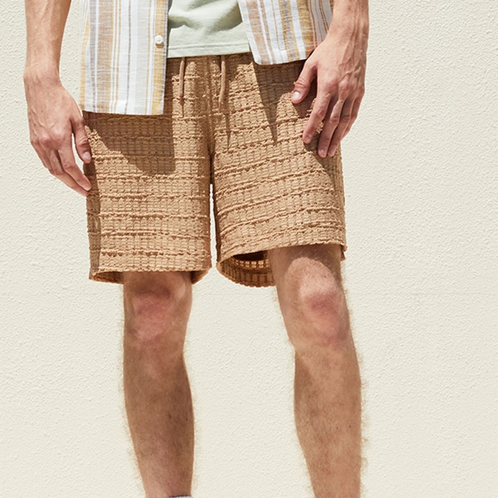 PacSun Brown Textured Shorts - Picture 2 of 10
